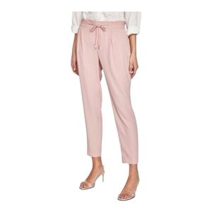 ZARA Pink Pleated Drawstring Pull-On Pants Women’s Size M NWOT Lightweight Pants